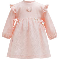 Дитяча сукня Caramell серія Tiny lace, рожева (ELB1889)