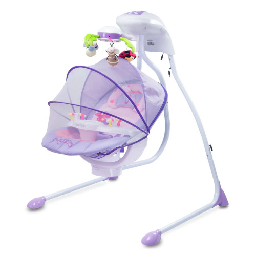 Крісло-гойдалка Caretero Bugies Purple — 3687