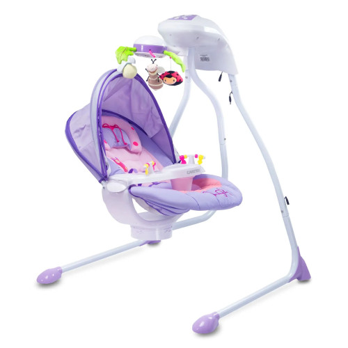 Крісло-гойдалка Caretero Bugies Purple — 3687 Крісло-гойдалка Caretero Bugies Purple — 3687