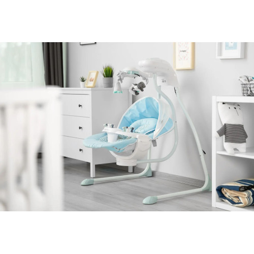 Крісло-гойдалка Caretero Raffi Blue — 3792