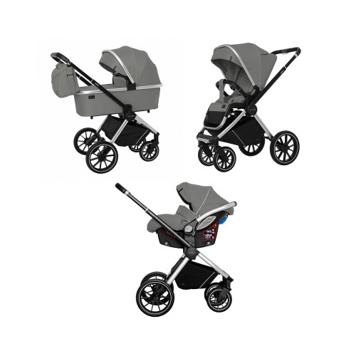 Коляска 3в1 Carrello Optima CRL-6504 Mirror Grey