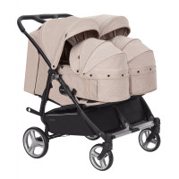 Коляска 2в1 для двойни Carrello Connect CRL-5502/1 Cotton Beige
