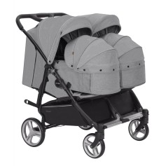 Коляска 2в1 для двійні Carrello Connect CRL-5502/1 Ink Gray