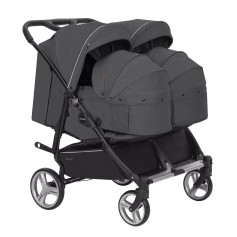 Коляска 2в1 для двійні Carrello Connect CRL-5502/1 Serious Black