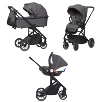 Коляска 3в1 Carrello Alfa+ CRL-6508 Falcon Grey