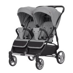Прогулянкова коляска Carrello Connect CRL-5502 Ink Gray для двійні