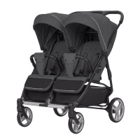 Прогулочная коляска Carrello Connect CRL-5502 Serious Black для двойни