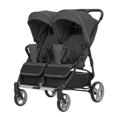 Прогулянкова коляска Carrello Connect CRL-5502 Serious Black для двійні
