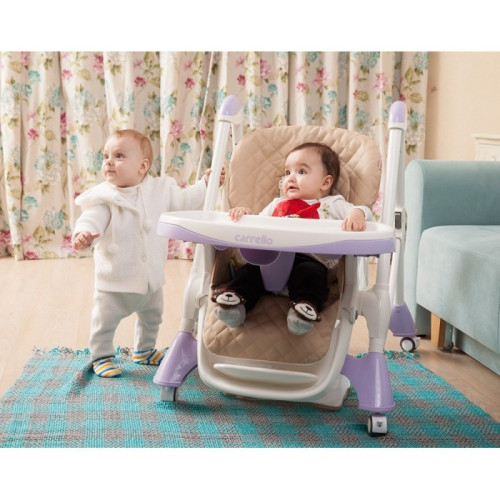 Стульчик для кормления Carrello Caramel CRL-9501/3 Candy Pink — 4654 Стульчик для кормления Carrello Caramel CRL-9501/3 Candy Pink — 4654