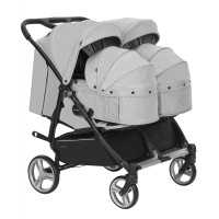 Коляска 2в1 для двійні Carrello Connect CRL-5502/1 Rock Gray