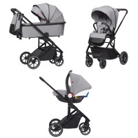 Коляска 3в1 Carrello Alfa+ CRL-6508 Cloud Grey
