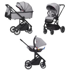 Коляска 3в1 Carrello Alfa+ CRL-6508 Cloud Grey
