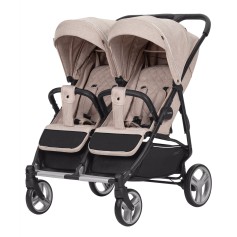 Прогулянкова коляска Carrello Connect CRL-5502 Cotton Beige для двійні