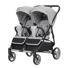 Прогулянкова коляска Carrello Connect CRL-5502 Rock Gray для двійні