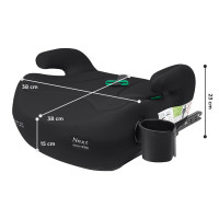 Автокрісло-бустер Carrello Next i-Size ISOFIX CRL-16011 Midnight Black + підстаканик у комплекті