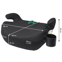 Автокресло-бустер Carrello Next i-Size CRL-16011A Midnight Black + подстаканик в комплекте