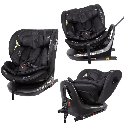 Автокресло Carrello Sirius 2.0 CRL-8809 Midnight Black i-Size 40-150 см ISOFIX, поворот, якорь — 28239