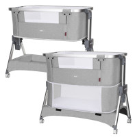 Дитяче ліжечко-манеж 3в1 Carrello Aria CRL-16401 Silver Grey
