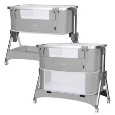 Дитяче ліжечко-манеж 3в1 Carrello Aria CRL-16401 Silver Grey