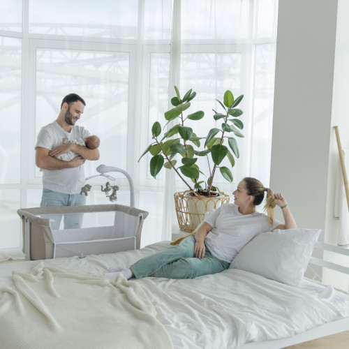Дитяче ліжечко 3в1 Carrello Bloom CRL-10304 Anchor Grey — 17524 Дитяче ліжечко 3в1 Carrello Bloom CRL-10304 Anchor Grey — 17524