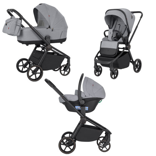 Коляска 3в1 Carrello Epica CRL-8511 Silver Grey