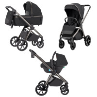 Коляска 3в1 Carrello Omega CRL-6535/1 Absolute Black