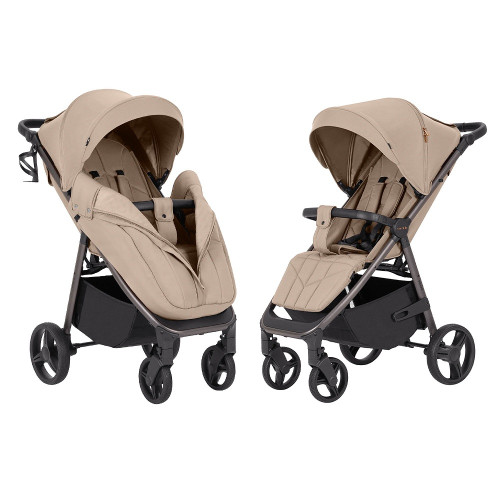Прогулянкова коляска Carrello Bravo CRL-8512 PU Apricot Beige 2025 — 20414 Прогулянкова коляска Carrello Bravo CRL-8512 PU Apricot Beige 2025 — 20414
