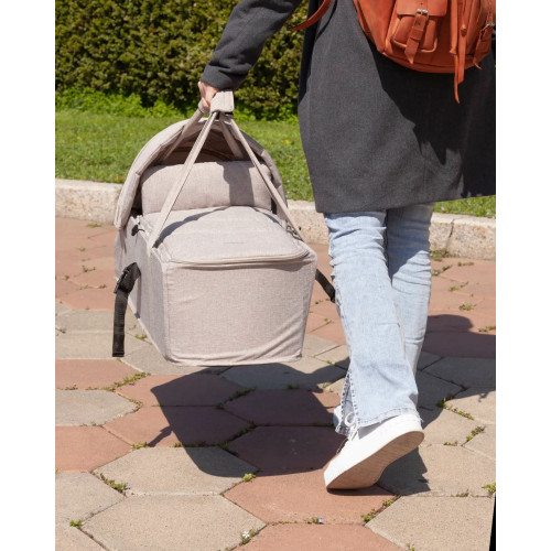Прогулянкова коляска Carrello Connect CRL-5502 Cotton Beige для двійні — 4417 Прогулянкова коляска Carrello Connect CRL-5502 Cotton Beige для двійні — 4417