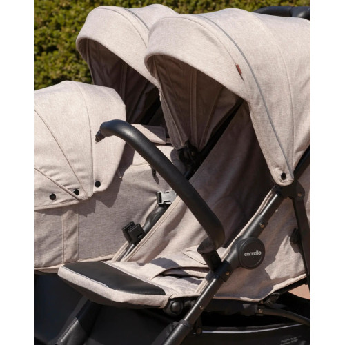 Прогулянкова коляска Carrello Connect CRL-5502 Cotton Beige для двійні — 4417 Прогулянкова коляска Carrello Connect CRL-5502 Cotton Beige для двійні — 4417