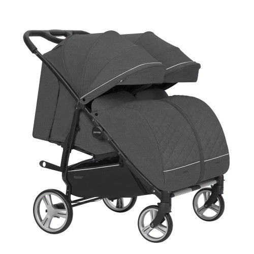 Прогулянкова коляска Carrello Connect CRL-5502 Serious Black для двійні — 4894
