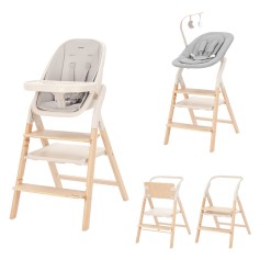 Стільчик для годування 4в1 з шезлонгом Carrello Ergo CRL-16701 Linen Beige