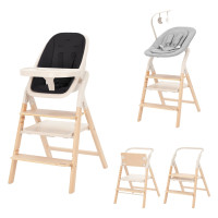 Стільчик для годування 4в1 з шезлонгом Carrello Ergo CRL-16701 Obsidian Black