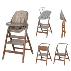 Стільчик для годування 4в1 з шезлонгом Carrello Ergo CRL-16701 Shadow Beige