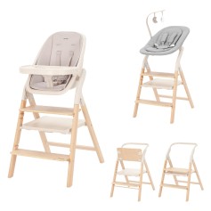 Стільчик для годування 4в1 з шезлонгом Carrello Ergo CRL-16701 Sugar Beige