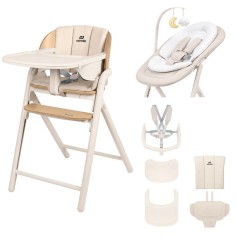 Стульчик для кормления 3 в 1 Carrello Tenero CRL-9507 Olympus Beige Wooden