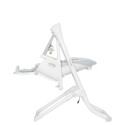 Стільчик для годування з сенсорною панеллю Carrello Triumph CRL-10302 Cloud Grey — 15561