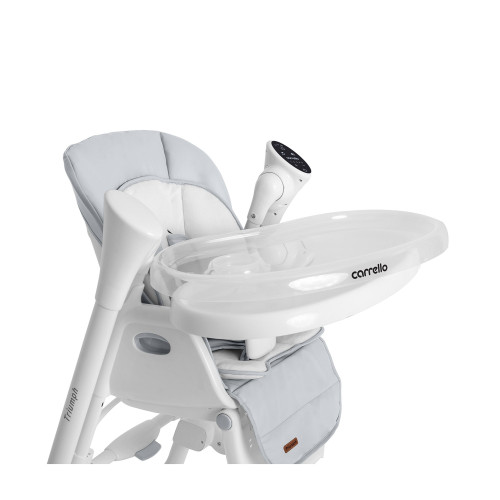 Стільчик для годування з сенсорною панеллю Carrello Triumph CRL-10302 Cloud Grey — 15561