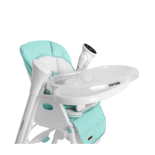 Стільчик для годування з сенсорною панеллю Carrello Triumph CRL-10302 Mint Green — 15558 Стільчик для годування з сенсорною панеллю Carrello Triumph CRL-10302 Mint Green — 15558