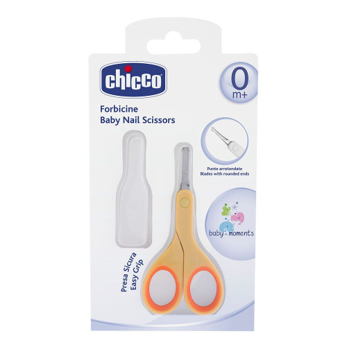 Дитячі ножиці з ковпачком Chicco помаранчеві (05912.00)