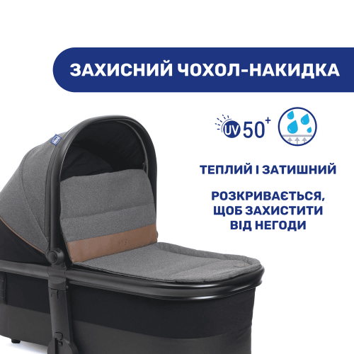 Коляска 2в1 Chicco Mysa темно-серый (87026.45.01) — 3882
