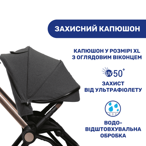 Коляска 2в1 Chicco Mysa темно-серый (87026.45.01) — 3882