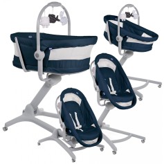 Крісло-гойдалка 4в1 Chicco Baby Hug AIR синій (79193.39.00)