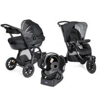 Коляска 3в1 Chicco Trio Activ3 Top черный (79270.51)