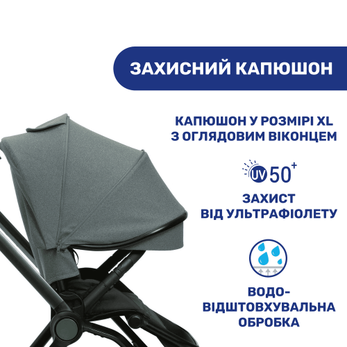 Коляска 2в1 Chicco Mysa зеленый (87026.30.01) — 4091