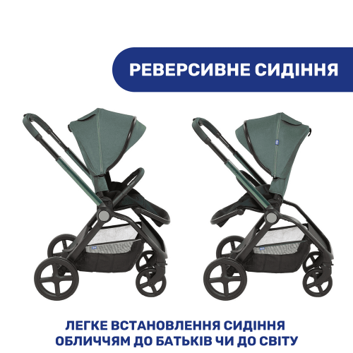 Коляска 2в1 Chicco Mysa зеленый (87026.30.01) — 4091