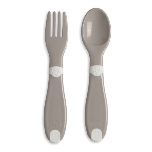 Набор из ложки и вилки Chicco First Cutlery 12м+ серый (16101.35) — 22132