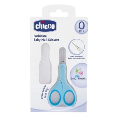 Детские ножницы с колпачком Chicco голубые (05912.20)