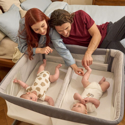 Детская кроватка для двойни Chicco Next2Me Twins (87077.68) — 20836 Детская кроватка для двойни Chicco Next2Me Twins (87077.68) — 20836