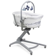 Ліжечко-стільчик 5 в 1 Chicco Baby Hug Pro білий (87076.14)