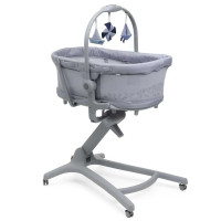 Ліжечко-стільчик 5 в 1 Chicco Baby Hug Pro сірий (87076.40)